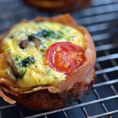 Muffin Trứng Thịt Xông Khói Thơm Ngon