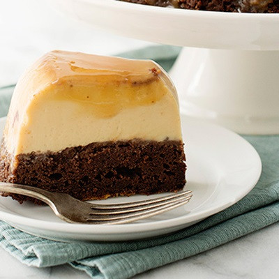 Bánh Flan Chocolate 2 tầng Tráng Miệng