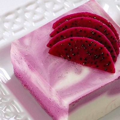 Pudding Phô Mai Trộn Thanh Long Đỏ Ngon