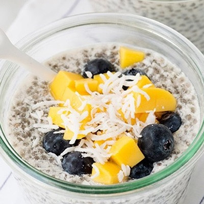 Pudding Mè Mix Trái Cây Đơn Giản, Ngon
