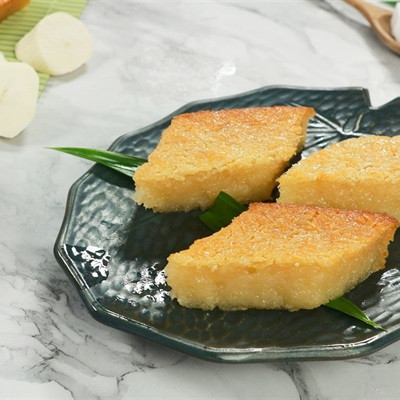 Bánh Khoai Mì Nướng với đậu xanh ngọt mềm