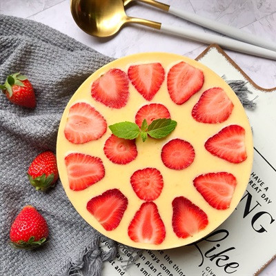 Bánh Sữa Chua Xoài tráng miệng, không cần lò nướng