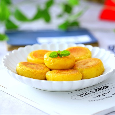 Bánh Nếp Khoai Lang Nhân Mè Đường Nâu cho bé