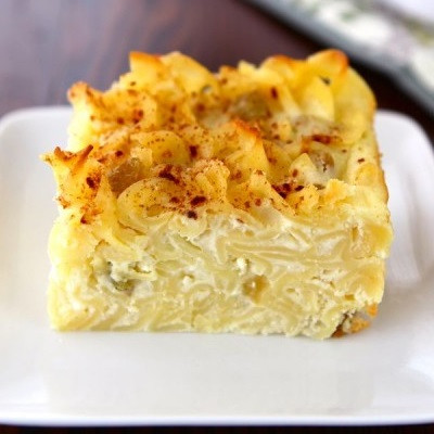 Lokshen Kugel nhà làm ngon như ngoài hàng