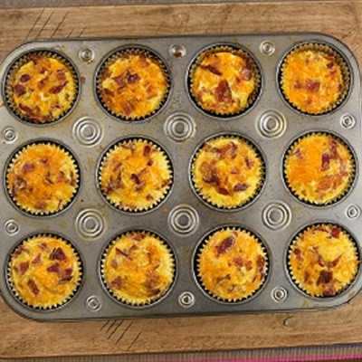 Bánh cupcake mặn cho bữa sáng