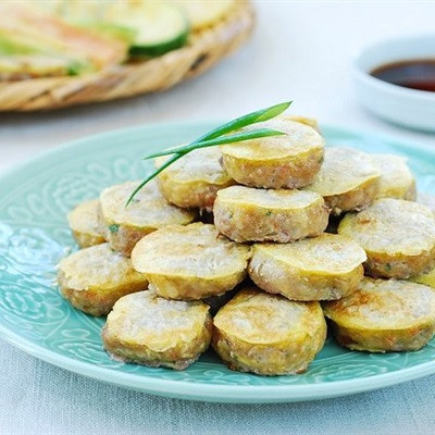 Bánh thịt bò rau củ chiên