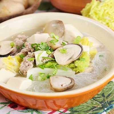 Miến Nấu Thịt Nấm Rơm Thơm Ngon Đơn Giản