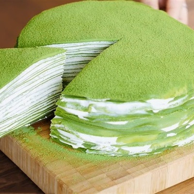 Bánh crepw vị trà xanh ngàn lớp