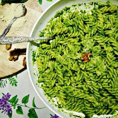 Pasta Pesto Xanh Mát Đơn Giản Ngon Miệng