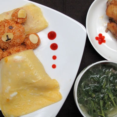 Cơm Chiên Hình Gấu Xinh Xắn Cho Bé Yêu