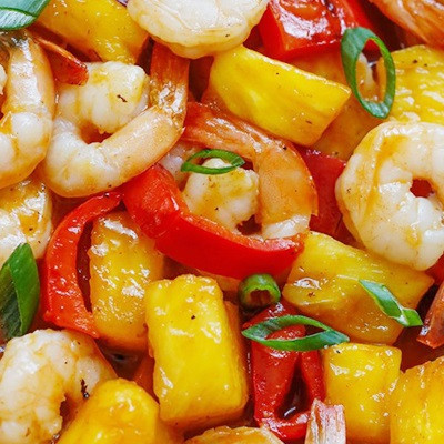 Tôm Sốt Thơm với ớt chuông hấp dẫn cho bữa tiệc