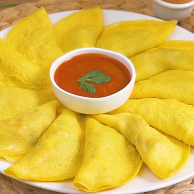 Trứng Chiên Bọc Thịt xào rau củ sắc màu lạ mắt