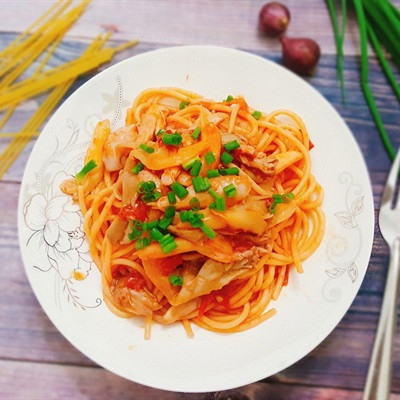Mỳ Ý gà nấm