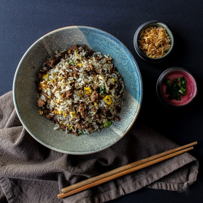 Cơm chiên bò băm