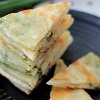 Bánh hành lá cho bữa sáng