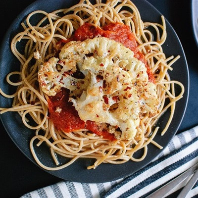 Pasta bông cải nướng phô mai