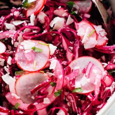 Salad rau củ hồng tươi