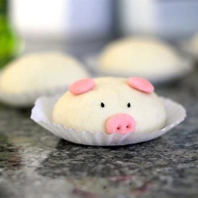 Bánh Bao Heo Hồng, Siêu Dễ Thương Cho Bé