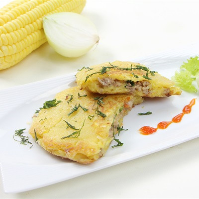 Bánh bắp xay nhân thịt băm cực ngon tại nhà