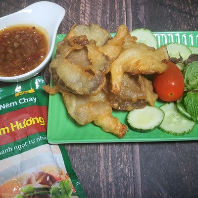 Nấm Bào Ngư Chiên Giòn Xốt Mắm Gừng