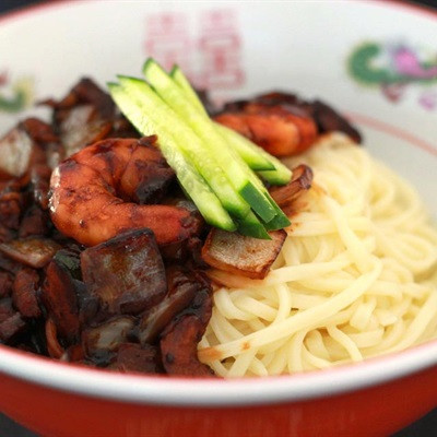 Mì Tương Đen Tôm Thịt Đơn Giản, Thơm Ngon