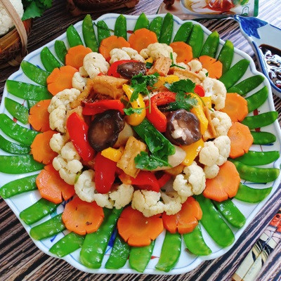 Tàu Hủ Xào Chay Sắc Màu Bắt Mắt, Đơn Giản