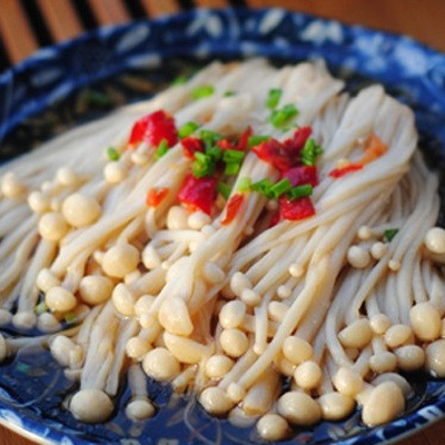 Nấm Kim Châm Hấp Nước Tương đơn giản cho bữa cơm