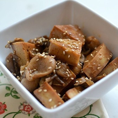Chả chay kho nấm