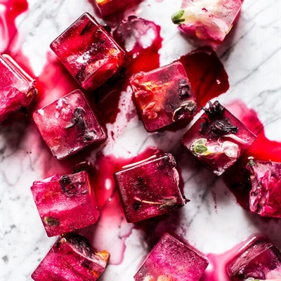 Đá viên hoa bụp giấm