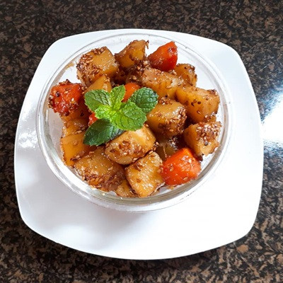 Khoai tây kho chay