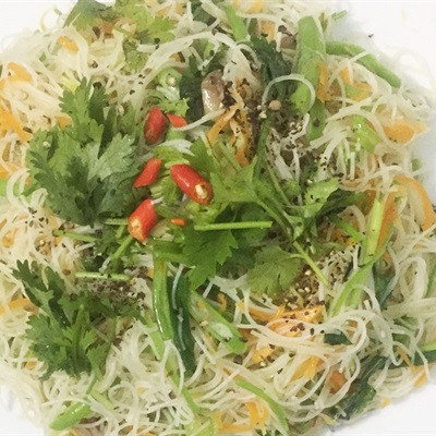 Bún gạo xào chay siêu ngon