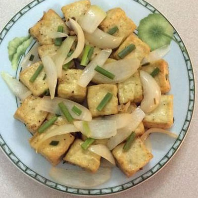 Đậu hũ rang muối mặn