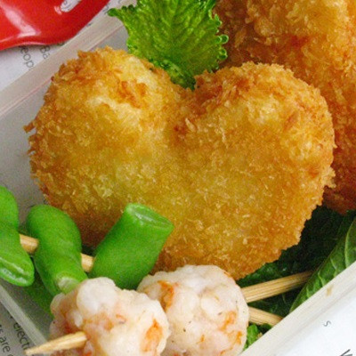 Cơm Kẹp Chiên Xù Đơn Giản, Cho Valentine