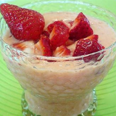 Sinh tố đu đủ dâu tây