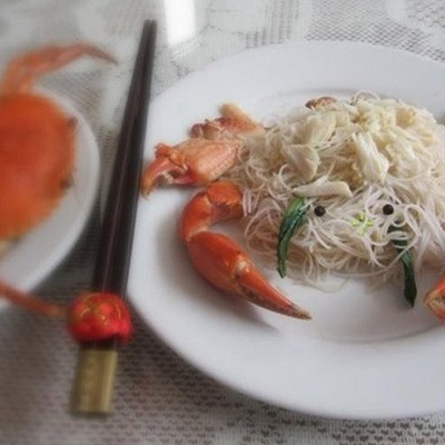 Bún Gạo Xào Thịt Cua Thơm Ngon, Đơn Giản