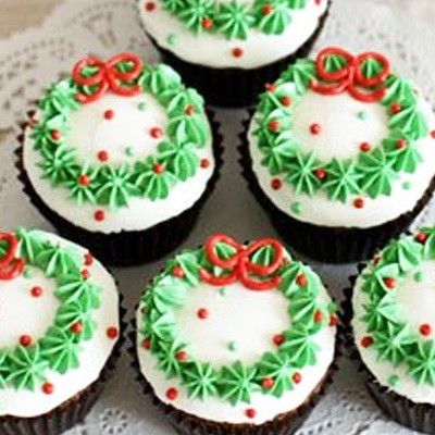 Cupcake Giáng Sinh Đơn Giản, Ngọt Ngon