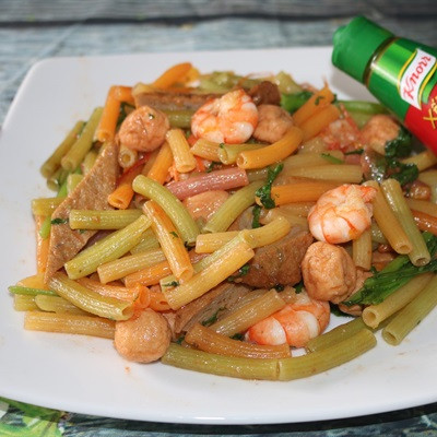 Nui Xào Chả Cá Giải Ngấy Cho Bữa Cơm